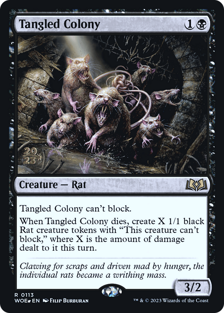 Tangled Colony (PRE-113) [Wilds of Eldraine Promos] Foil MTG Single Wizards of the Coast
