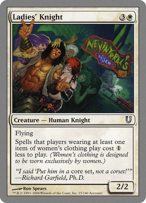 Ladies' Knight (UNH-015) [Unhinged] Foil MTG Single Wizards of the Coast