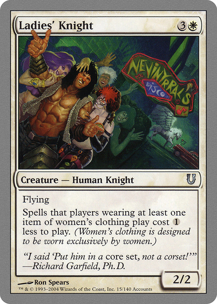 Ladies' Knight (UNH-015) [Unhinged] MTG Single Wizards of the Coast