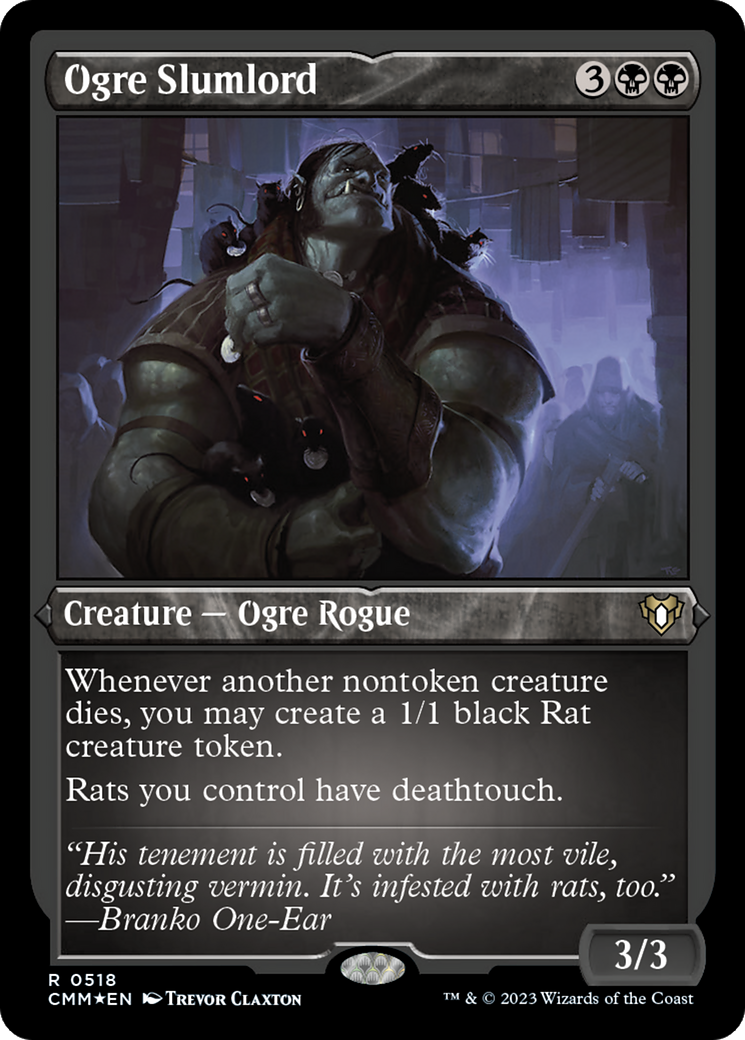 Ogre Slumlord (CMM-518) [Commander Masters] Etched Foil MTG Single Wizards of the Coast