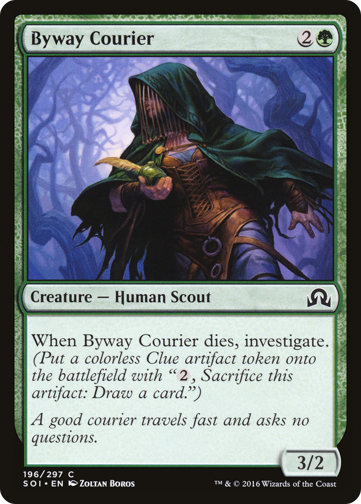 Byway Courier (SOI-196) [Shadows over Innistrad] Foil MTG Single Wizards of the Coast