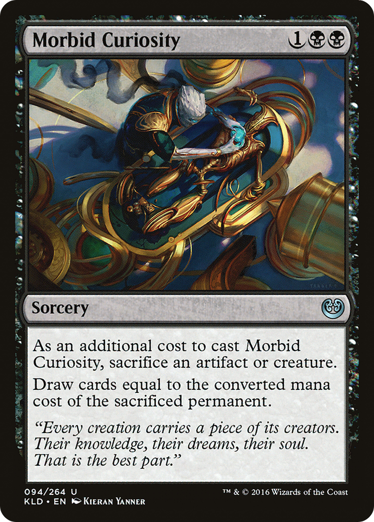 Morbid Curiosity (KLD-094) [Kaladesh] Foil MTG Single Wizards of the Coast