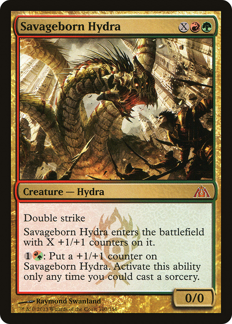 Savageborn Hydra (DGM-100) [Dragon's Maze] MTG Single Wizards of the Coast