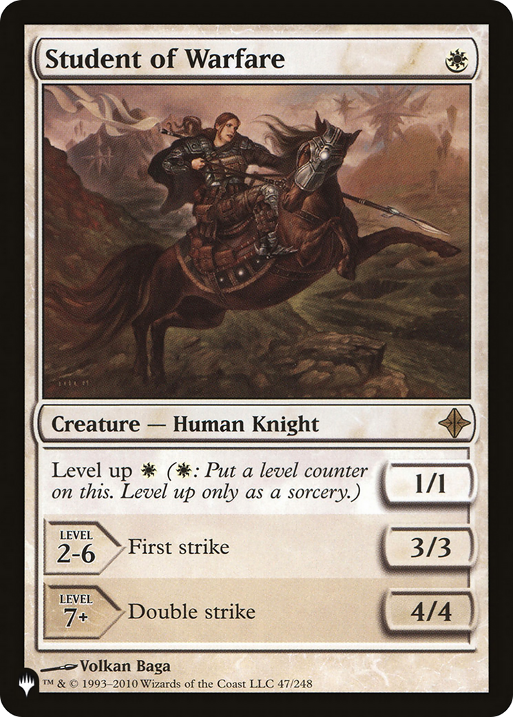 Student of Warfare (LIST-ROE-47) [Mystery Booster] The List MTG Single Wizards of the Coast