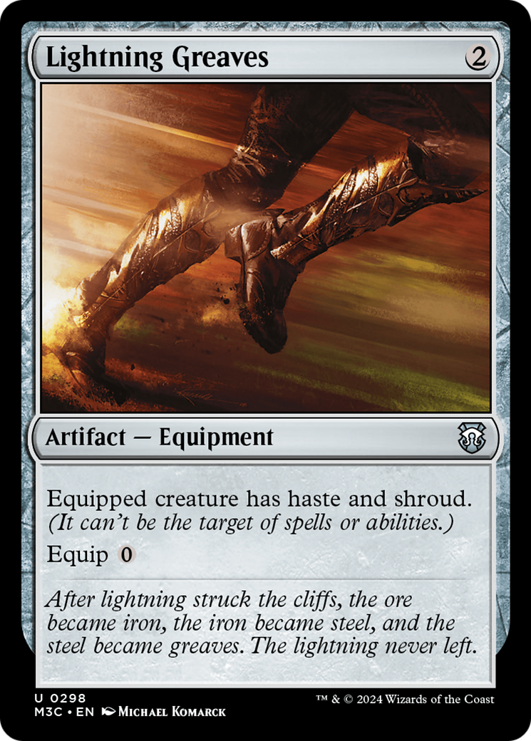 Lightning Greaves (M3C-298) [Modern Horizons 3 Commander] MTG Single Wizards of the Coast