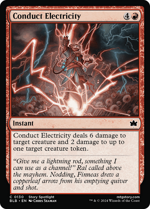 Conduct Electricity (BLB-130) [Bloomburrow] Foil MTG Single Wizards of the Coast