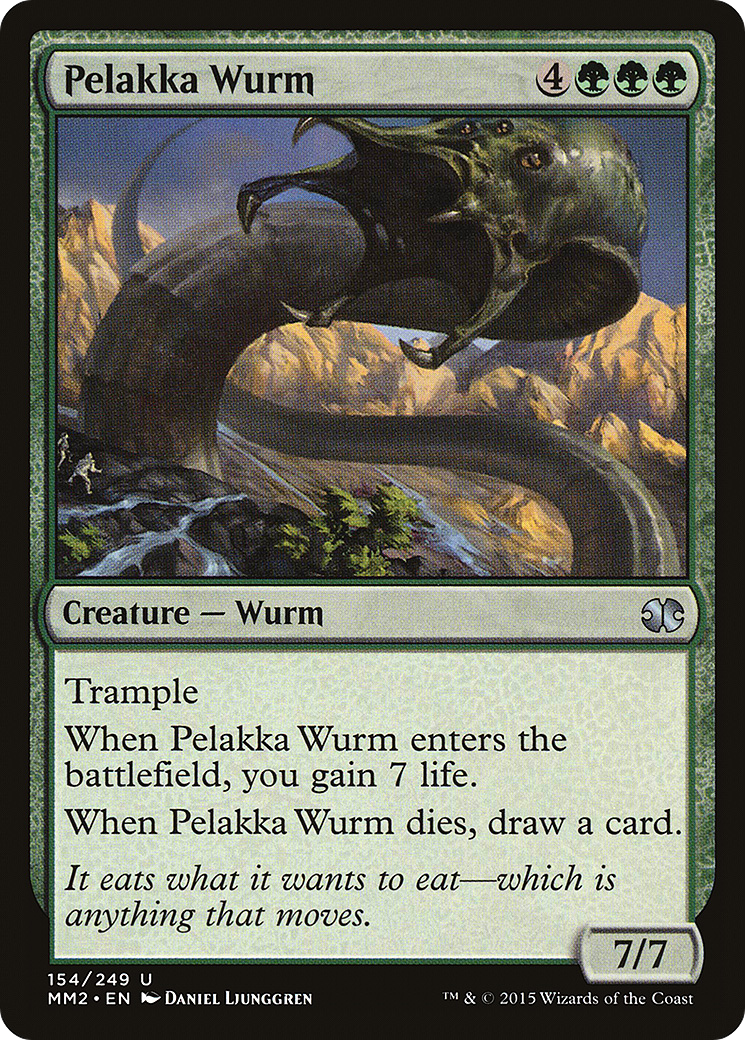 Pelakka Wurm (MM2-154) [Modern Masters 2015] Foil MTG Single Modern Masters 2015