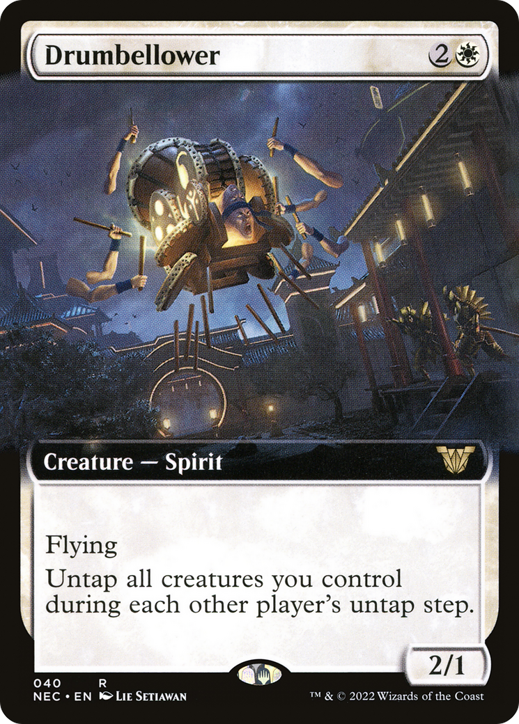 Drumbellower (NEC-040) [Neon Dynasty Commander] (Extended Art) MTG Single Wizards of the Coast