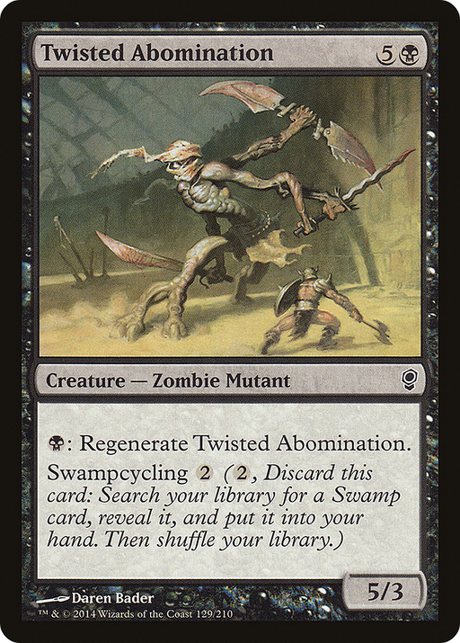 Twisted Abomination (CNS-129) [Conspiracy] Foil MTG Single Wizards of the Coast