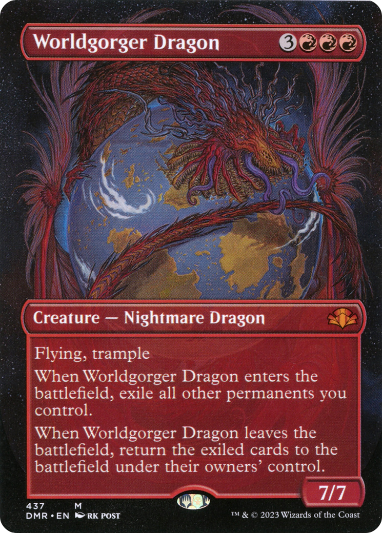 Worldgorger Dragon (DMR-437) [Dominaria Remastered] (Borderless) MTG Single Wizards of the Coast