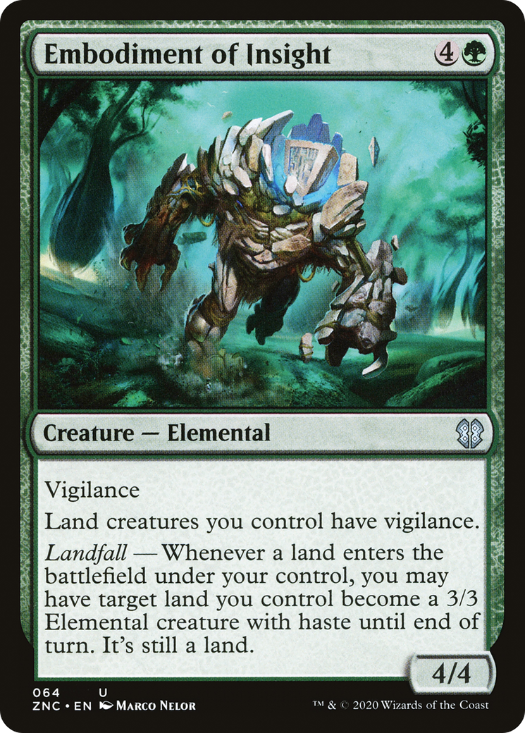 Embodiment of Insight (ZNC-064) [Zendikar Rising Commander] MTG Single Wizards of the Coast