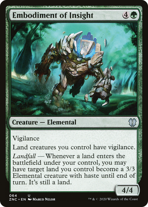 Embodiment of Insight (ZNC-064) [Zendikar Rising Commander] MTG Single Wizards of the Coast
