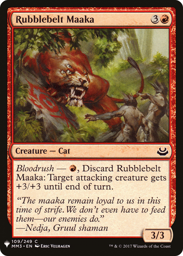Rubblebelt Maaka (LIST-MM3-109) [Mystery Booster] The List MTG Single Wizards of the Coast