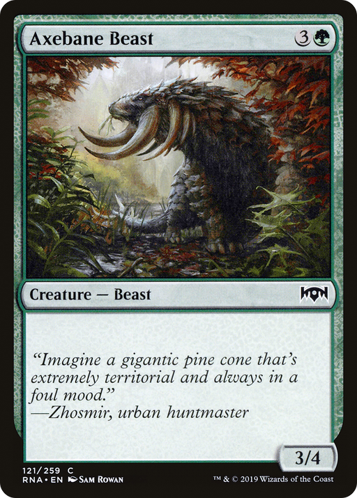 Axebane Beast (RNA-121) [Ravnica Allegiance] MTG Single Wizards of the Coast