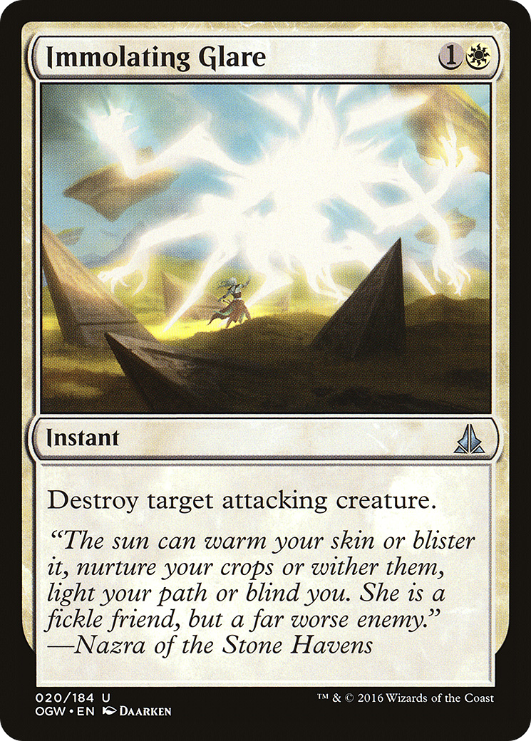 Immolating Glare (OGW-020) [Oath of the Gatewatch] MTG Single Wizards of the Coast