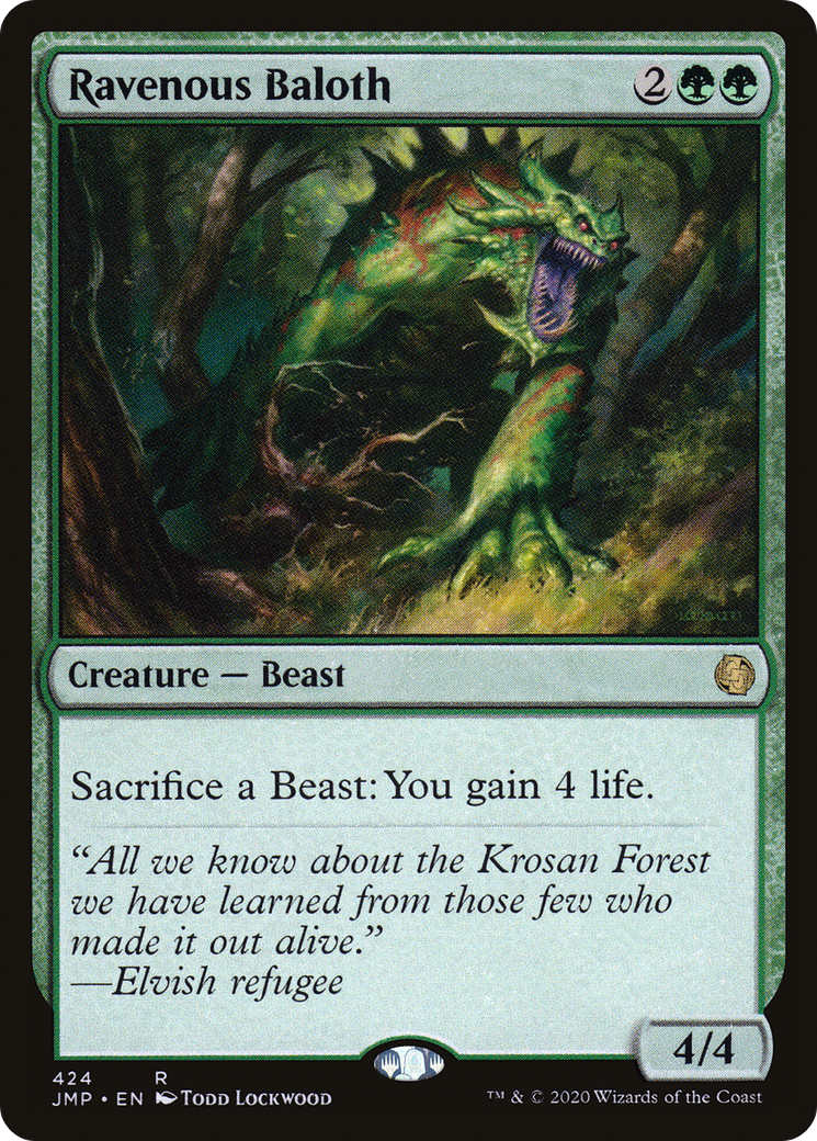 Ravenous Baloth (JMP-424) [Jumpstart] MTG Single Wizards of the Coast