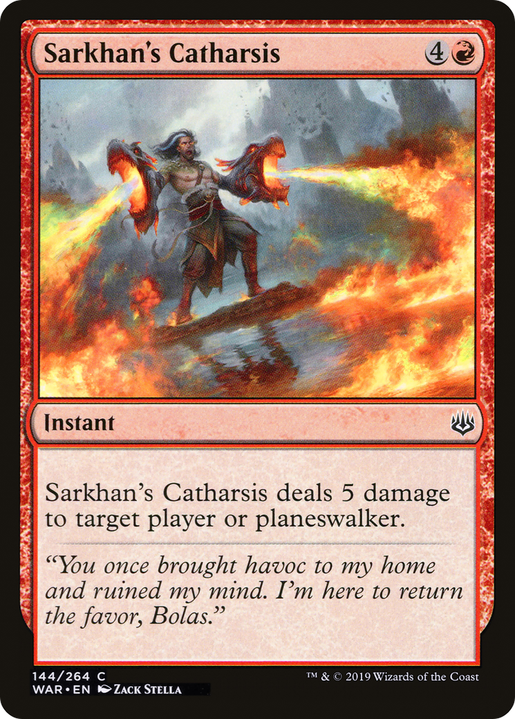 Sarkhan's Catharsis (WAR-144) [War of the Spark] MTG Single Wizards of the Coast