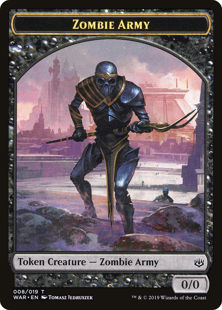 Zombie Army Token (008) (WAR-008) [Tokens] War of the Spark Tokens MTG Single Wizards of the Coast