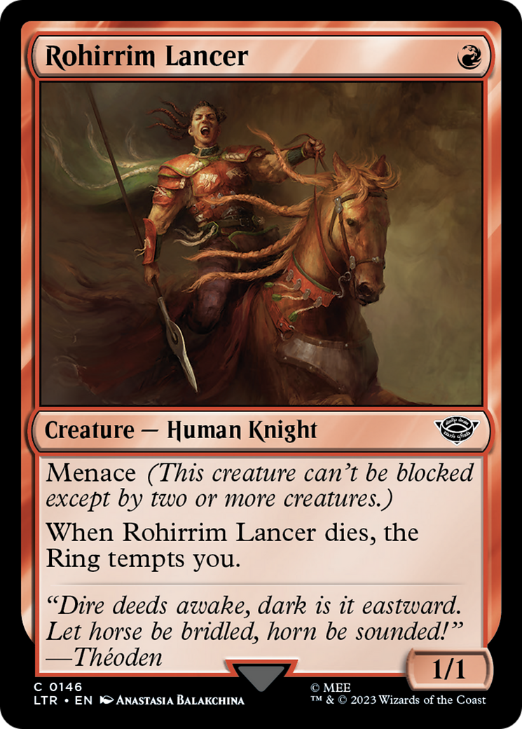 Rohirrim Lancer (LTR-146) [The Lord of the Rings: Tales of Middle-earth] Foil MTG Single Wizards of the Coast