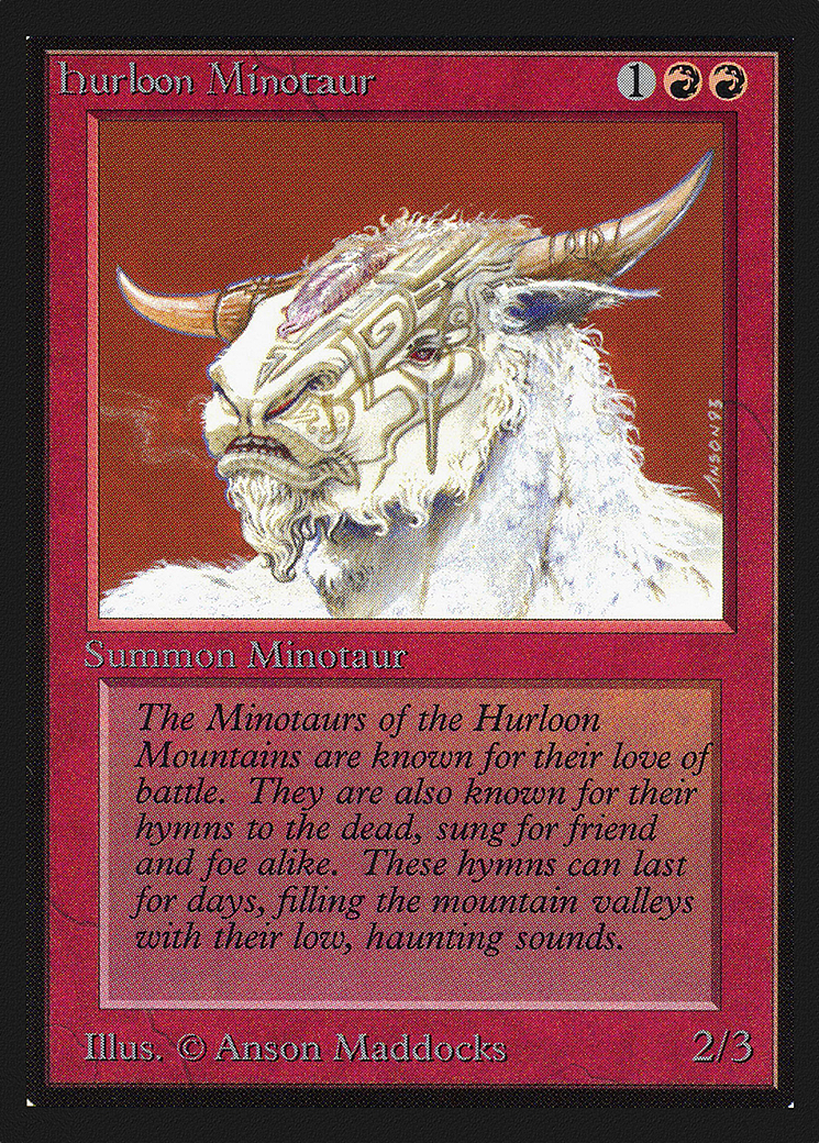 Hurloon Minotaur (IED-159) [Intl. Collectors' Edition] MTG Single Wizards of the Coast