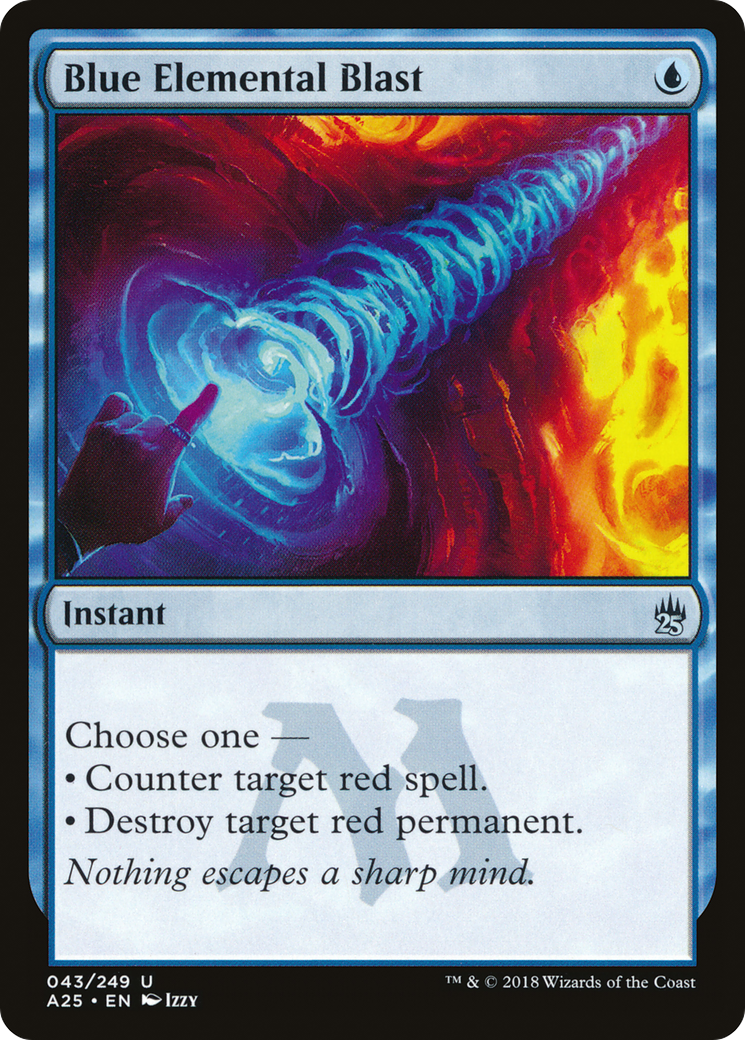 Blue Elemental Blast (A25-043) [Masters 25] MTG Single Wizards of the Coast