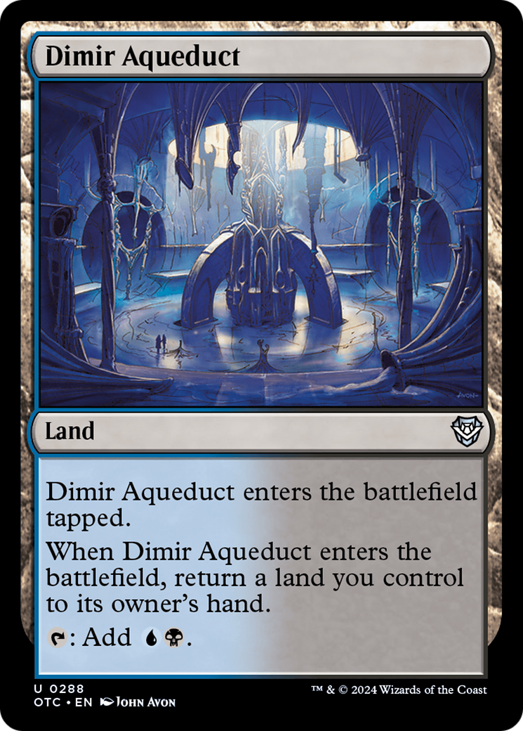 Dimir Aqueduct (OTC-288) [Outlaws of Thunder Junction Commander] MTG Single Wizards of the Coast
