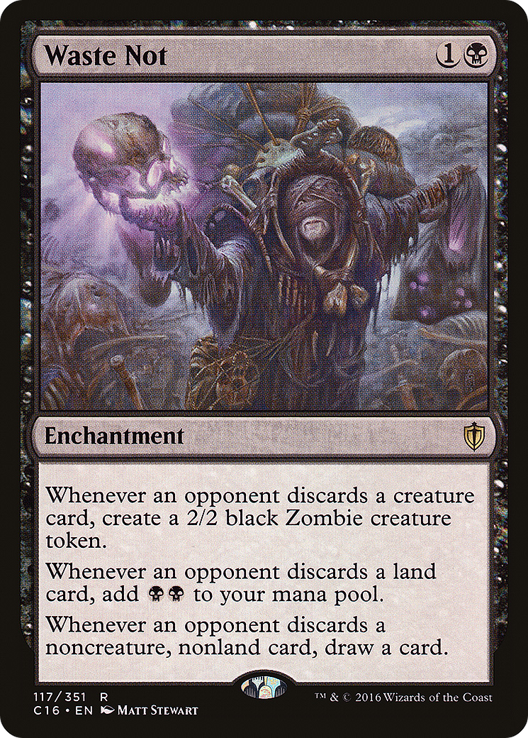 Waste Not (C16-117) [Commander 2016] MTG Single Wizards of the Coast
