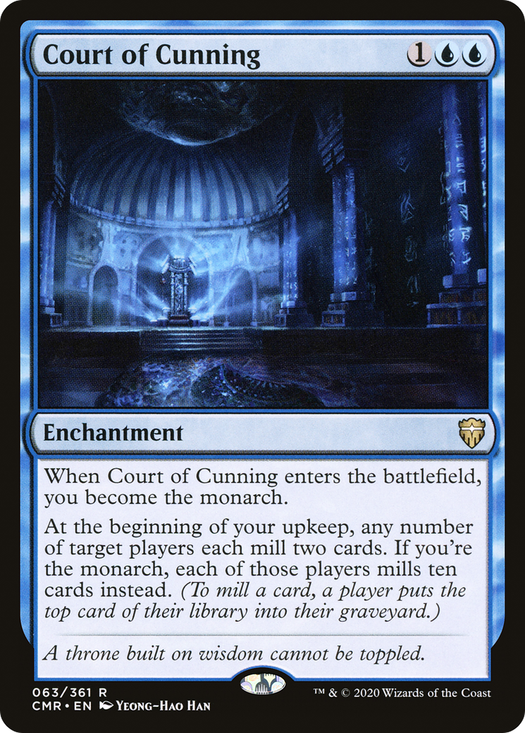 Court of Cunning (CMR-063) [Commander Legends] MTG Single Wizards of the Coast