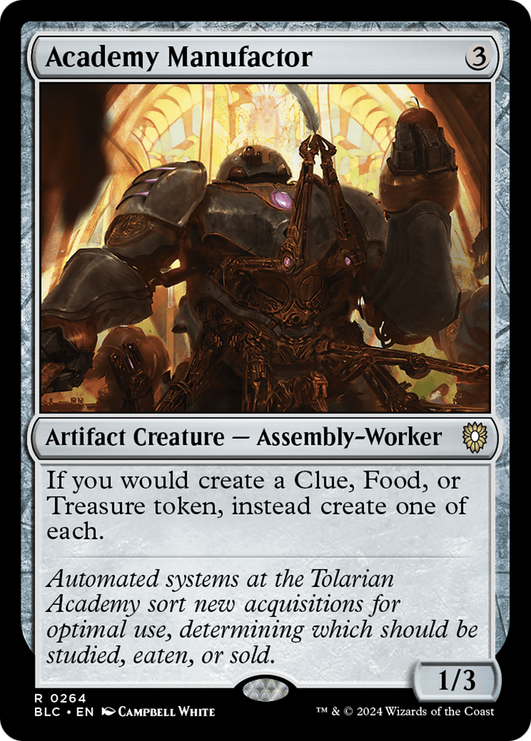Academy Manufactor (BLC-264) [Bloomburrow Commander] MTG Single Wizards of the Coast