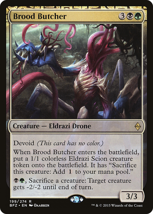 Brood Butcher (BFZ-199) [Battle for Zendikar] Foil MTG Single Wizards of the Coast