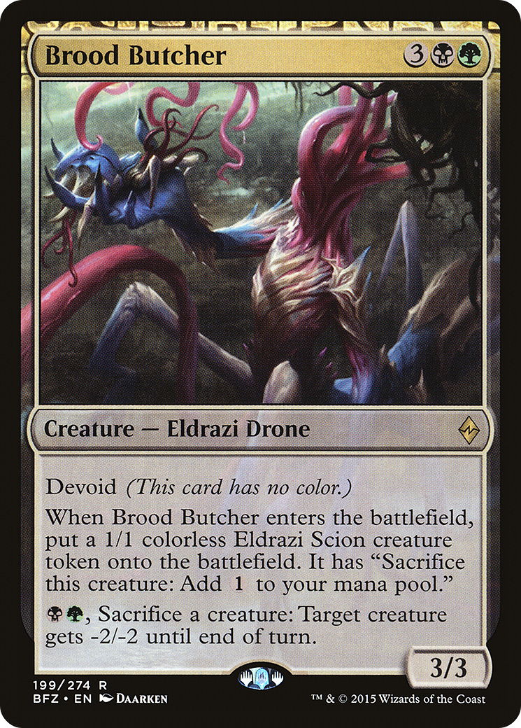 Brood Butcher [Battle for Zendikar] MTG Single Magic: The Gathering