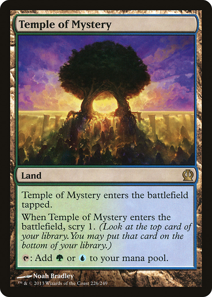 Temple of Mystery (THS-226) [Theros] Foil MTG Single Wizards of the Coast