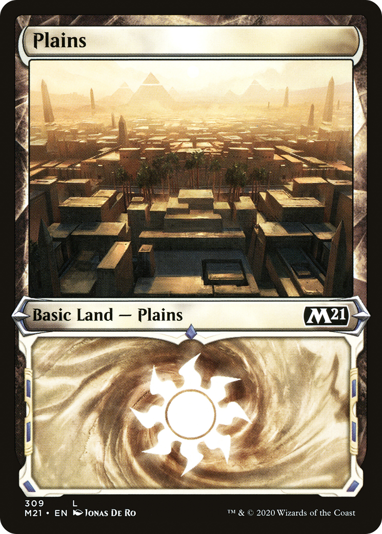 Plains (M21-309) [Core Set 2021] (Showcase) MTG Single Wizards of the Coast