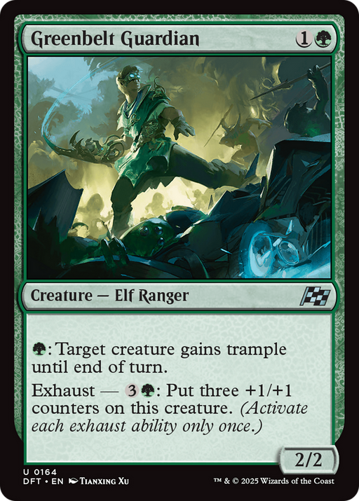 Greenbelt Guardian (DFT-164) [Aetherdrift] Foil MTG Single Wizards of the Coast