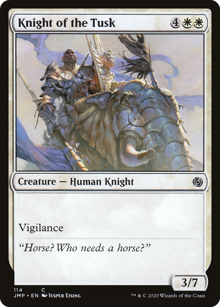 Knight of the Tusk (JMP-114) [Jumpstart] MTG Single Wizards of the Coast