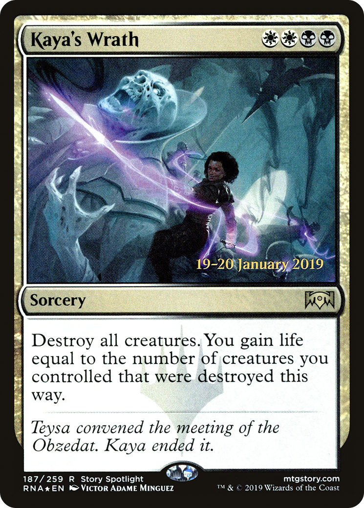 Kaya's Wrath (PRE-187) [Ravnica Allegiance Promos] Foil MTG Single Wizards of the Coast