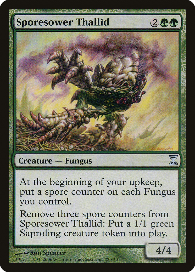 Sporesower Thallid (TSP-220) [Time Spiral] Foil MTG Single Wizards of the Coast