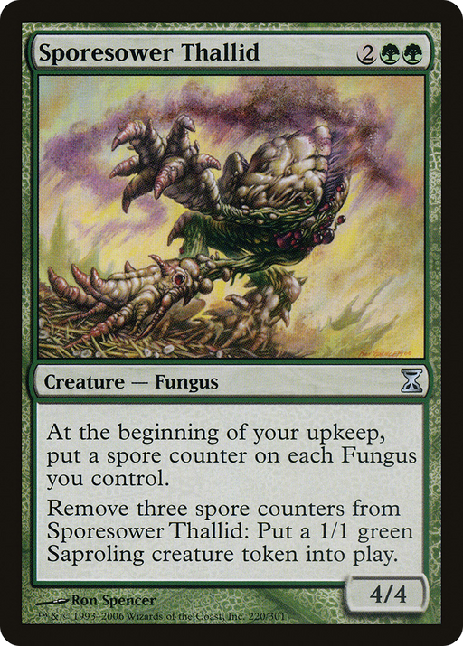 Sporesower Thallid (TSP-220) [Time Spiral] Foil MTG Single Wizards of the Coast