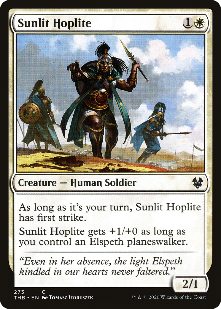 Sunlit Hoplite (THB-273) [Theros Beyond Death] MTG Single Wizards of the Coast