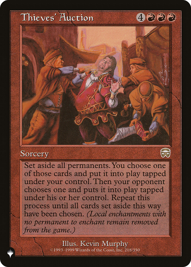 Thieves' Auction (LIST-218/350) [Mystery Booster] The List MTG Single Wizards of the Coast
