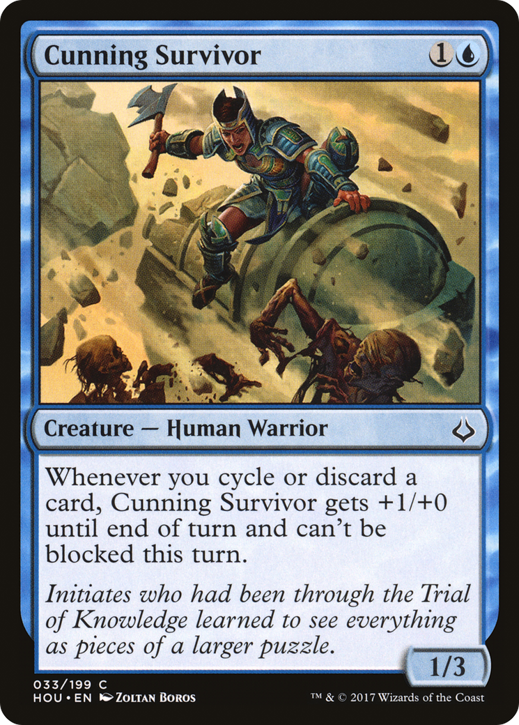 Cunning Survivor (HOU-033) [Hour of Devastation] Foil MTG Single Wizards of the Coast