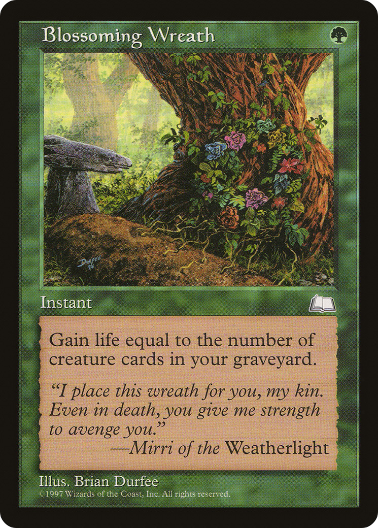 Blossoming Wreath (WTH-) [Weatherlight] MTG Single Wizards of the Coast