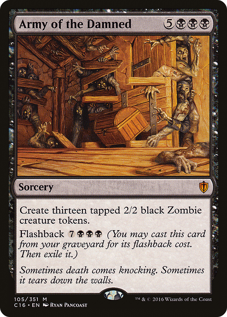 Army of the Damned (C16-105) [Commander 2016] MTG Single Wizards of the Coast