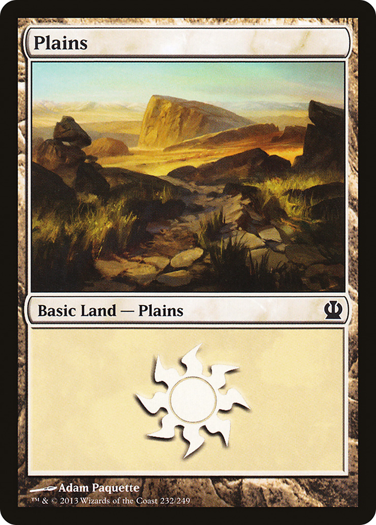 Plains (232) (THS-232) [Theros] MTG Single Wizards of the Coast