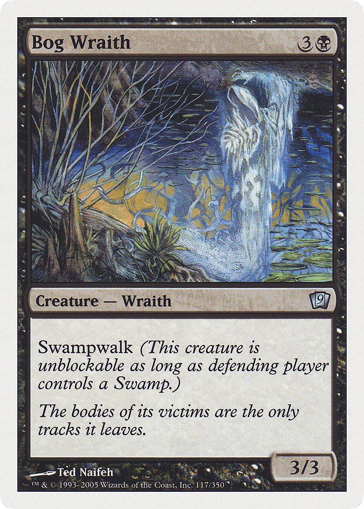 Bog Wraith (9ED-117) [9th Edition] MTG Single Wizards of the Coast