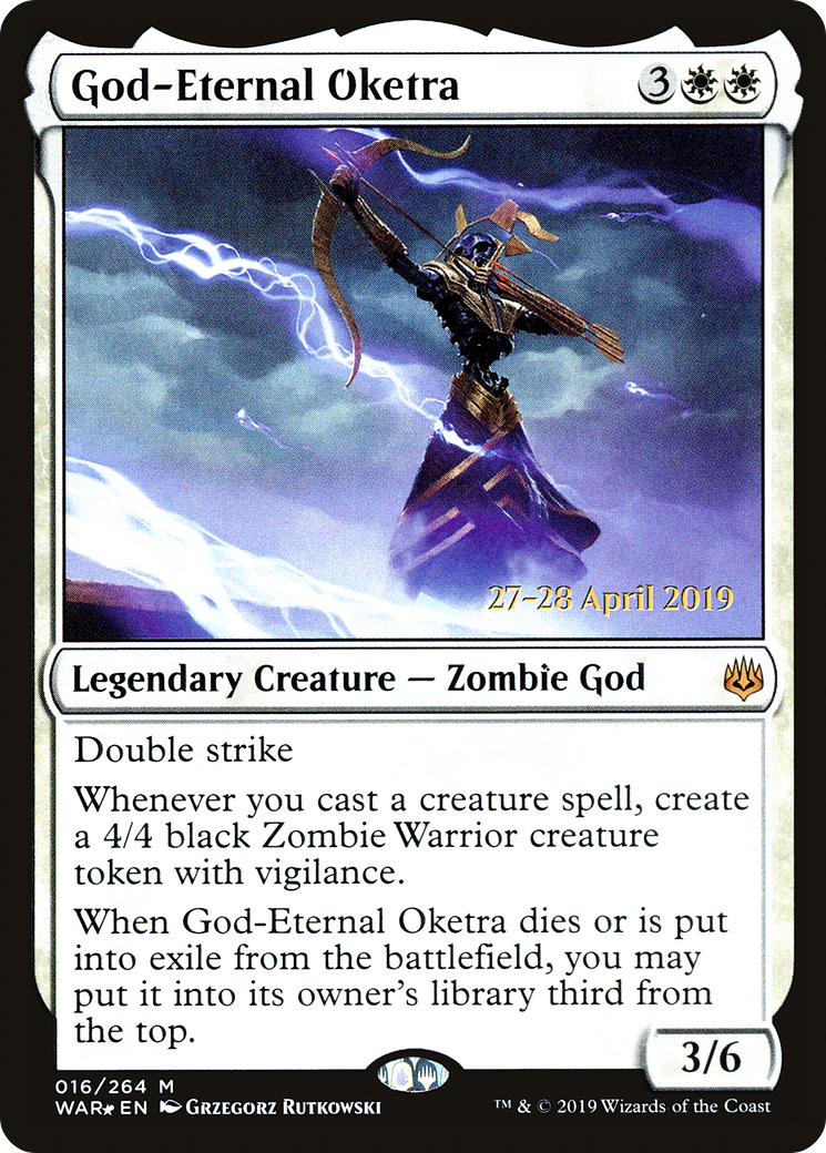 God-Eternal Oketra (PRE-016) [War of the Spark Promos] Foil MTG Single Wizards of the Coast