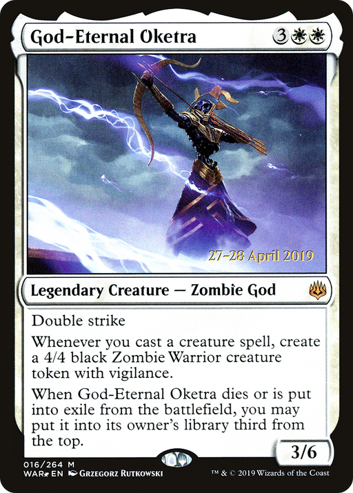 God-Eternal Oketra (PRE-016) [War of the Spark Promos] Foil MTG Single Wizards of the Coast