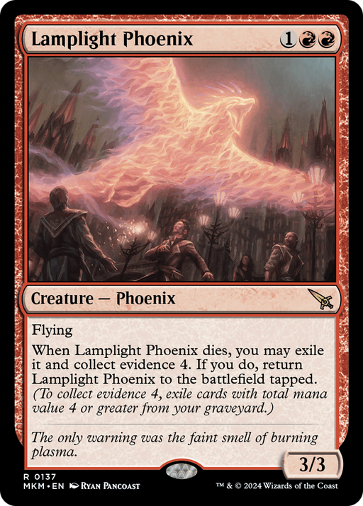 Lamplight Phoenix (MKM-137) [Murders at Karlov Manor] Foil MTG Single Wizards of the Coast
