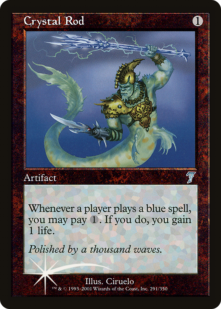 Crystal Rod (7ED-291) [7th Edition] MTG Single Wizards of the Coast