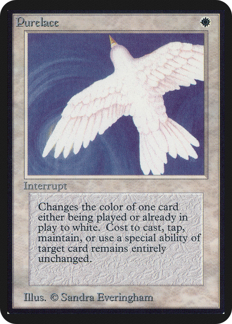 Purelace (LEA-) [Oldschool] Limited Edition Alpha MTG Single Wizards of the Coast